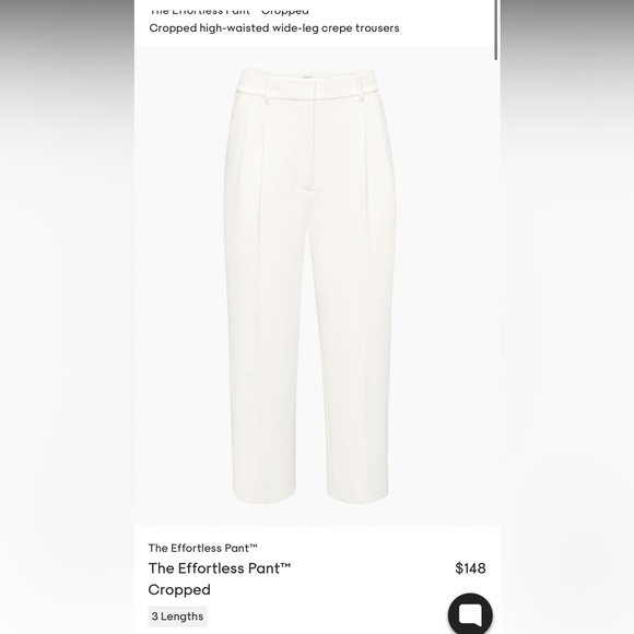 Wilfred Effortless Cropped Pant (Crepette material in Light Birch) - Picture 3 of 7
